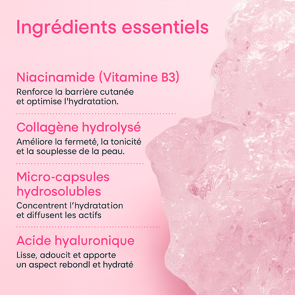 Crème gelée Micro-Capsules au collagène et à la niacinamide