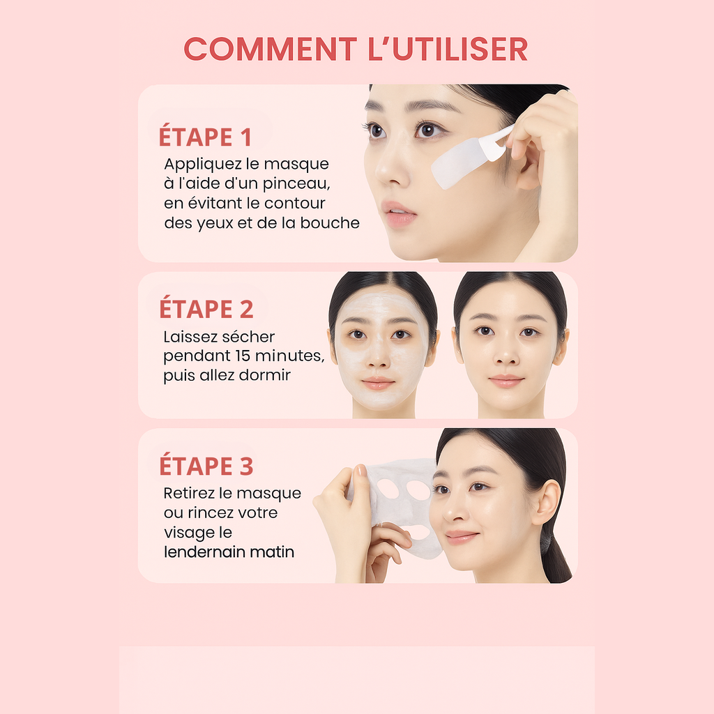 Masque de nuit enveloppant au collagène