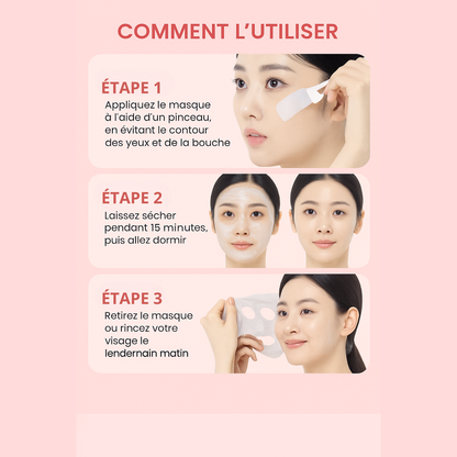 Masque de nuit enveloppant au collagène